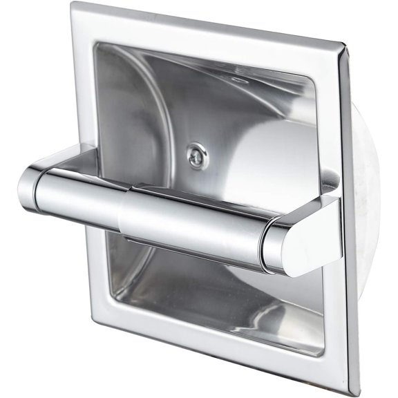 Unified Brushed Finish Toilet Paper Holder, All Metal Construction, Space Saving Design, Easy Installation for Any Room