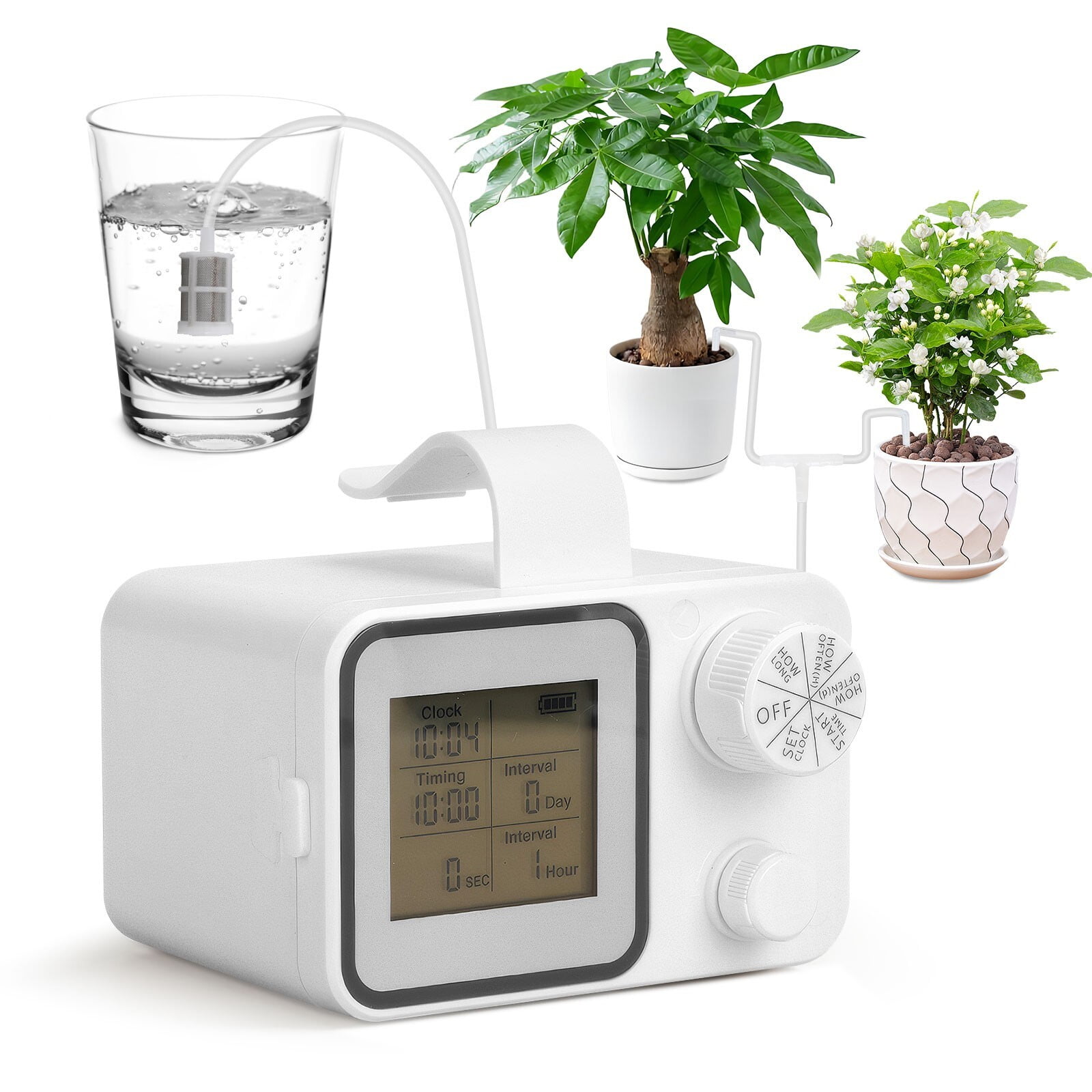 TOPCHANCES Indoor Drip Irrigation Kit, Automatic Drip Irrigation System with Timer for 20 Potted Plants