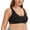 Black, variant on Magnetic Front Closure Pocketed Adaptive Bra - Easy On Front Closure Mastectomy Bra
