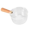 thumbnail image 6 of 400ml Glass Milk Pot with Wooden Handle V Shaped Spout Noodles Saucepan Home Kitchen Cookware Accessory, 6 of 21