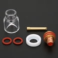 thumbnail image 1 of Kit de copa de vidrio Ticfox para lente de Gas soplete de soldadura TIG-9/20 1/16 3/32 1/8 pulgadas, 1 of 10