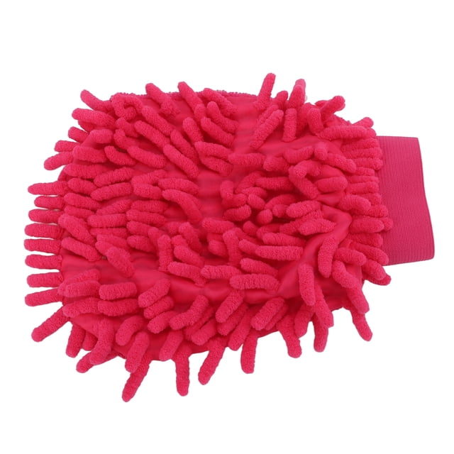 Guante De Lavado De Microfibra, Manopla Rosa Para Lavado De Autos, Suave, De Doble Cara, Alta Densidad, Gran Absorción Para Muebles Para Motocicletas