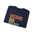 thumbnail image 3 of Welder Husband Dad Sweatshirt Gifts Crew Neck Shirt Long Sleeve Unisex, 3 of 5