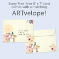 thumbnail image 2 of Tree-Free Greetings SS-Wedding Greeting Card 2 Pack, 100% Recycled Paper, 5x7, Felicidades Birds (GT64654), 2 of 6