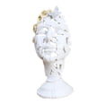 thumbnail image 3 of Figura de rostro humano, arte artesanal, adorno creativo nórdico, estatua moderna para comedor. Blanco, 3 of 9