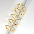 thumbnail image 1 of Anillo de plata de ley S925 con microincrustaciones de letras europeas y americanas, anillo de circonita con 26 letras en inglés, apertura ajustable, 1 of 4