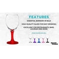 thumbnail image 2 of 10 Aragon Wine Glasses Set, 8.5 oz. - High standard, USA made - Red, 2 of 5
