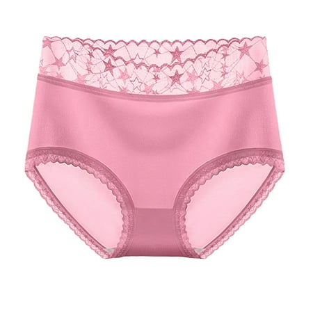 

wendunide pajama set for women Women s Fashion High Waist Breathable Underpants Panties Hot Pink M