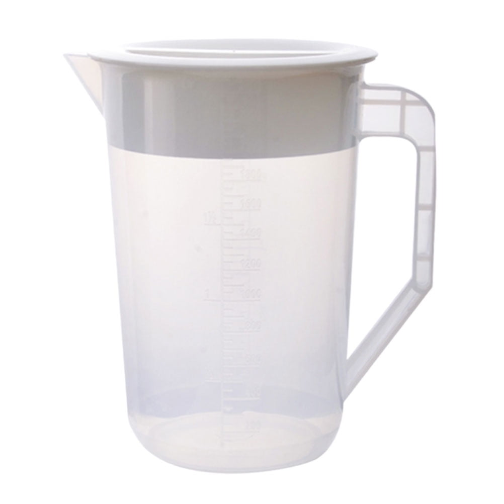 1pc Cold Water Pitcher High Temperature Resistant Plastic Beverage Pitcher  with Large Capacity for Storage Soy Milk Juice Scented Tea 2L(Blue) 