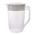 thumbnail image 1 of MasteelfCA 1pc Cold Water Pitcher High Temperature Resistant Plastic Beverage Pitcher with Scale for Storage Water Scented Tea 2L(White), 1 of 7