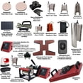 thumbnail image 2 of Combo 18 En 1 EV Technologies plancha sublimacion color roja y 150 articulos, 2 of 8