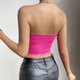 thumbnail image 3 of FAIWAD Haut Tube Court Sans Manches à Bordure Duveteuse pour Femmes, Corset Extensible Ajusté, 3 of 3