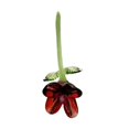 thumbnail image 4 of Mini flor de cristal artificial, adorno coleccionable, figura floral para mamá Rojo, 4 of 9