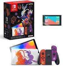 Restored Nintendo Switch OLED Pokemon Scarlet & Violet Edition Console (Refurbished)