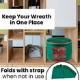 thumbnail image 5 of Multiple Wreath Storage Container Garland Bag 20-24 Inch Soft Wreaths Green, 5 of 7