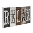 thumbnail image 3 of Stupell Industries Rustic Bathroom Relax Letters Quotes and Sayings Painting Unframed Art Print Wall Art, 17 x 7, 3 of 7