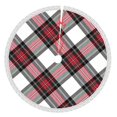 thumbnail image 1 of Faldas para árbol de Navidad a cuadros de 30 pulgadas, tapete para árbol de Navidad para fiestas de invierno, falda para árbol de Navidad para decoraciones navideñas rústicas, 1 of 1