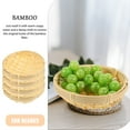 thumbnail image 6 of Monyance Snack Woven Plates 4pcs Kitchen Fruit Basket Vegetable Holder Snack Candy Nuts Plate Centerpiece(5.91X5.91X2.17Inches), 6 of 10