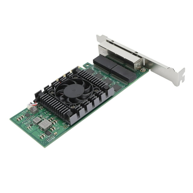 PCIE X4 Card, PCI Express Card 4 Port 8 LED Indicators Flexible Slot Interface RJ45 Copper Port Stable for Industrial Grade Applications