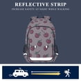 thumbnail image 5 of FORMRS Unisex School Backpack 17" Student Travel Bag with Laptop Compartment, Cherries Pattern, 5 of 7
