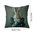 thumbnail image 3 of Decoraciones de Pascua, adornos de Pascua, regalos de Pascua, funda de almohada de conejito de Pascua, animales lindos, decoración de sofá estampada, funda de cojín suave, funda de almohada corta de f, 3 of 6