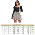 thumbnail image 4 of Wenseny Satin A-line Skirt for Women High Waist Short Casual Skirts Khaki XL, 4 of 4