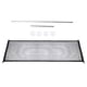 thumbnail image 4 of Valla de seguridad plegable de malla para cachorros, puerta de aislamiento para mascotas, para exteriores Negro1 180x72cm, 4 of 9