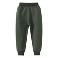 thumbnail image 3 of TOOYOU Girls Sweatpants Autumn Winter Long Pants Sports Elastic Children'S Pants Lightweight Sports Trousers For Sweet Girls Size 1-2 Years Army Green, 3 of 3