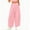 *Pink, variant on ClodeEU Women's High Waisted Polka Dot Wide Leg Pants, Casual Elastic Waist Printed Trousers with Pockets Army Green,Women's Plus L