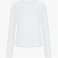 thumbnail image 4 of LIUJUNSHOP Women Mesh Bodysuit Neck Long Sleeve Sheer Rhinestone Going Out Top, 4 of 4