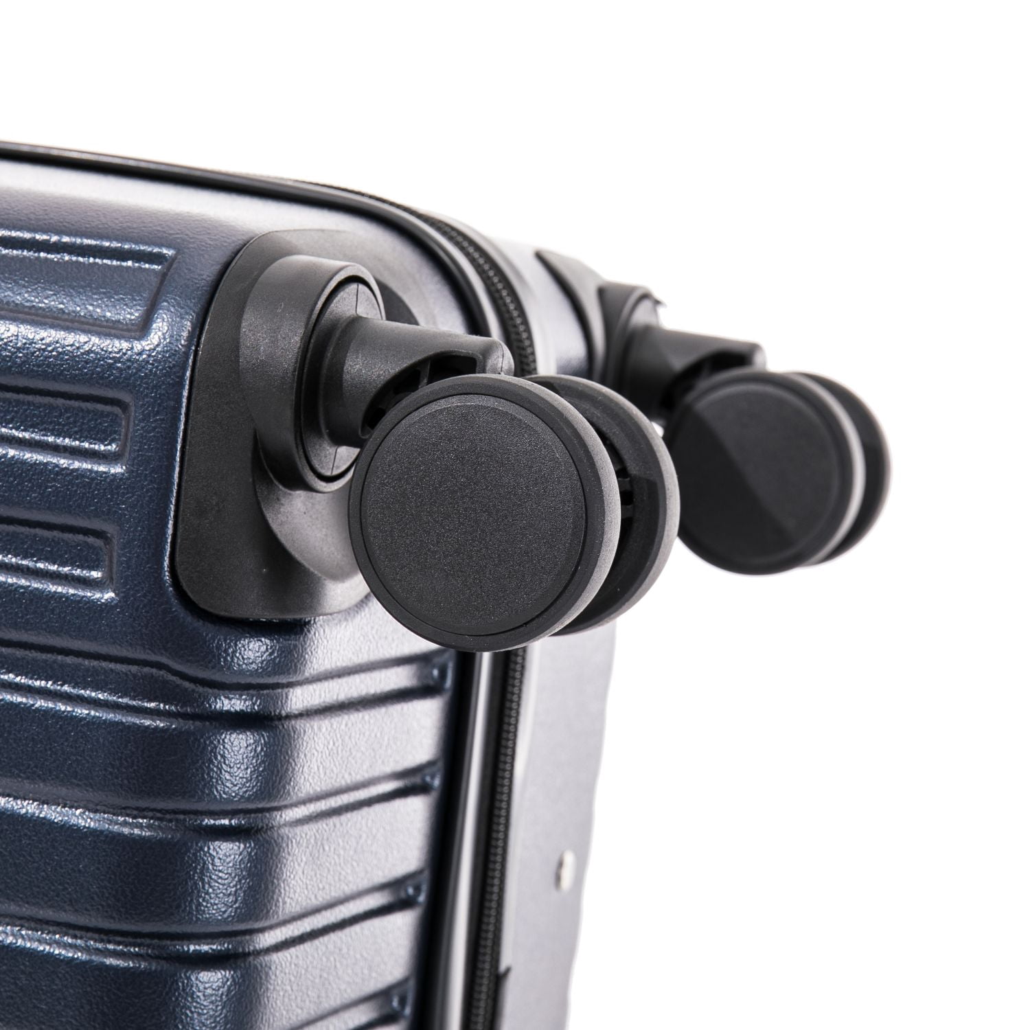 InUSA DRIP 3-Piece Hardside Luggage Sets with Spinner Wheels, Handle and Trolley, (20"/24"/28"), Navy Blue