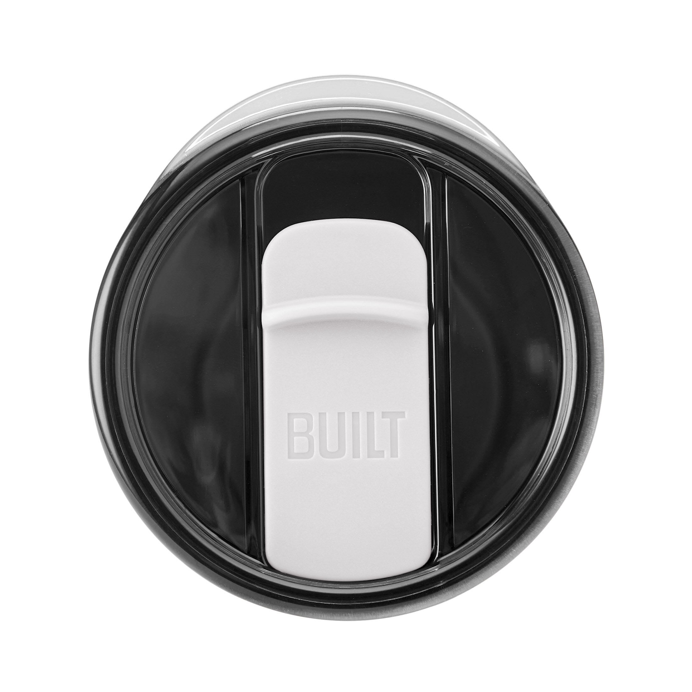 BUILT Torrent 20 fl oz Double-Wall Insulated Tumbler with Slider Lid, White