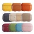 thumbnail image 4 of RV Funda de cuero compatible con Apple AirPods 3 - Hecho a mano con cuero genuino de plena flor - Funda protectora para AirPods - Funda de cuero para AirPods Rojo Verde, 4 of 5