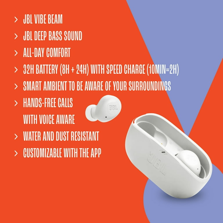 JBL Vibe Buds Bluetooth In Ear True Wireless Headphones with Pure Bass Black Walmart