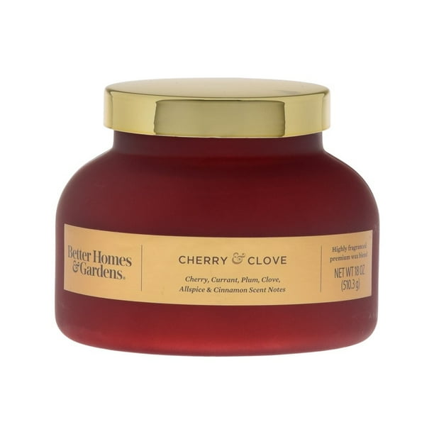 Better Homes & Gardens Cherry & Clove Scented 2Wick Bell Jar Candle