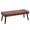 Brown, variant on PEKKO HOME Entryway Bench, Leather Upholstered End of Bed Bench, Modern Padded Ottoman with Metal Legs & Tufted Buttons for Bedroom, Living Room, Hallway, Black