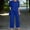 Blue, variant on Itsame Womens Sets, Sleeveless Top Long Sleeve Cardigan with Wide Leg Pants Casual Outfits Blue S