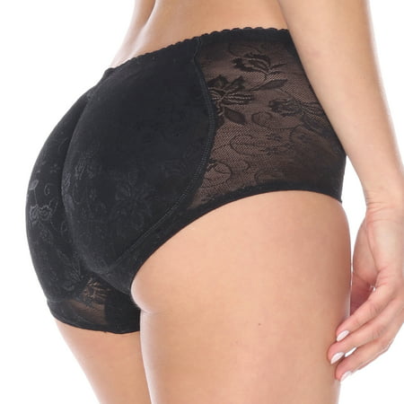 La Reve Butt Lifter rembourré Panty - Amélioration Shaper pour Femmes | Nu Noir | Petit moyen grand