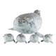thumbnail image 2 of Juguete de peluche de cinco piezas con forma de foca, madre e hijo, de 40 cm, con cremallera, para niños y niñas, regalos de Navidad y Halloween, 2 of 5