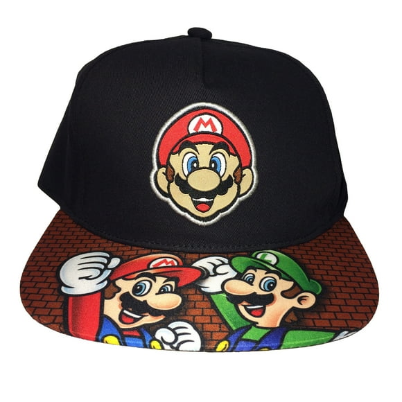 Super Mario Bros Mario and Luigi Winning Kids Snapback Hat
