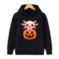 thumbnail image 3 of Axolotl-Sudadera con capucha de calabaza Kawaii para niños y niñas, ropa de calle de dibujos animados, Harajuku, Halloween, 3 of 3