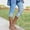 A69 Light Blue, variant on High Waisted Capri Leggings for Women Star Printed Cropped Yoga Pants Faux Jean Stretchy Workout Tights Slim Fit Athletic Activewear for Running Gym Fitness