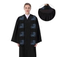 thumbnail image 4 of Fotbe Navy Camouflage American Flag Printed Class of 2024 Graduation Stole, 4 of 7