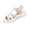White, variant on Plus Size Flat S Andals for Women Peep Toe Open Toe Breathable Summer Beach Vacation Casual Outdoor Walking Comfort Shoes Weekend Travel Resort Wear