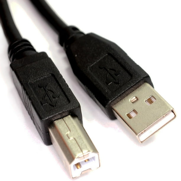 0.5m USB 2.0 High Speed Cable Printer Lead A to B Black Shielded 28AWG