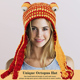 thumbnail image 2 of Gorro de pulpo tejido a mano para adultos europeos y americanos con forma de pulpo (amarillo), 2 of 5