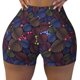 thumbnail image 2 of Balery Colorful Shells Pantalones cortos de entrenamiento estampados para mujer, sin costuras, ajustados, para gimnasio, yoga, correr, deportes, ejercicio activo, fitness.-XX-Large, 2 of 8
