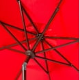 thumbnail image 4 of SAFAVIEH Zimmerman 11' Market Crank Round Patio Umbrella, Red, 4 of 4