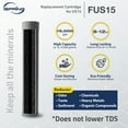 thumbnail image 2 of iSpring FUS15 Replacement Filter Cartridge for US15L/US15D Under Sink Water Filter, 15K Gallons High Capacity, Replacement Filter, 2 of 3