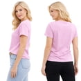 thumbnail image 6 of 3-Pack Women's V-Neck Short Sleeve 100% Cotton Summer Tee Tops S-XXL, 6 of 6
